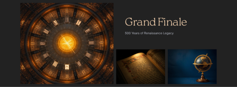 Renaissance 500 year legacy grand finale cross-era influence network