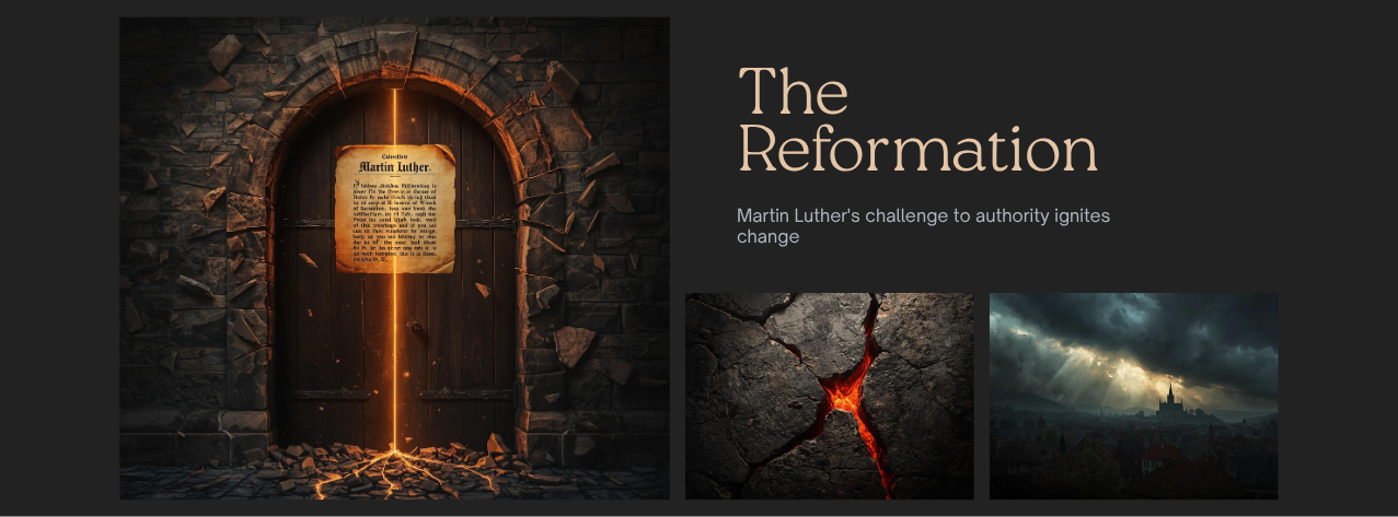 Reformation chain reaction Martin Luther authority collapse cascade